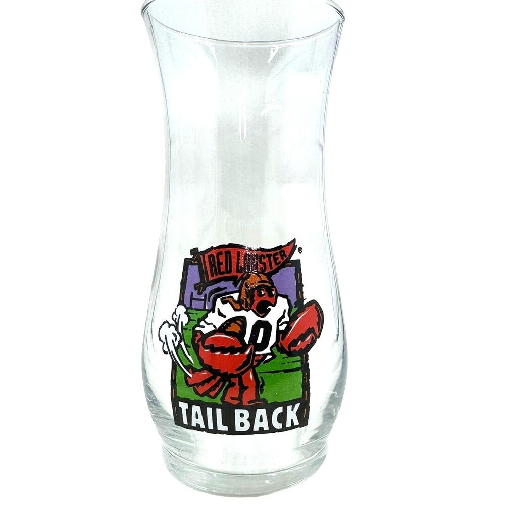 VINTAGE RED‎ LOSTER GLASS "TAILBACK"